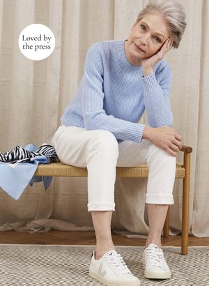 Freja Greencash Jumper in Fresco Blue