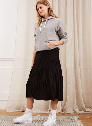 Nora Skirt in Caviar Black