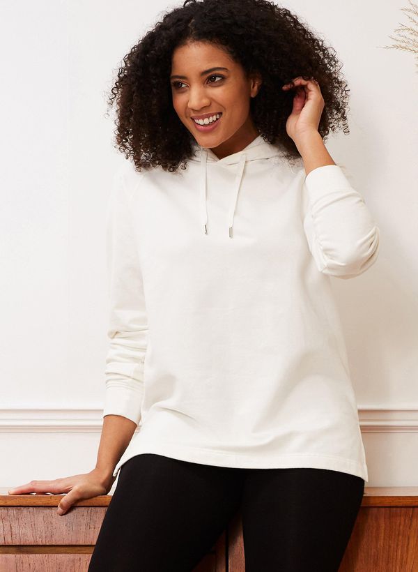 image of Dakota Organic Hoodie in Soft White