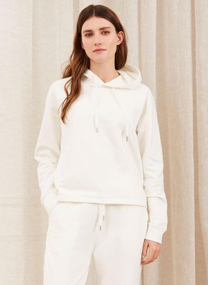 Albany Organic Hoodie in Soft White