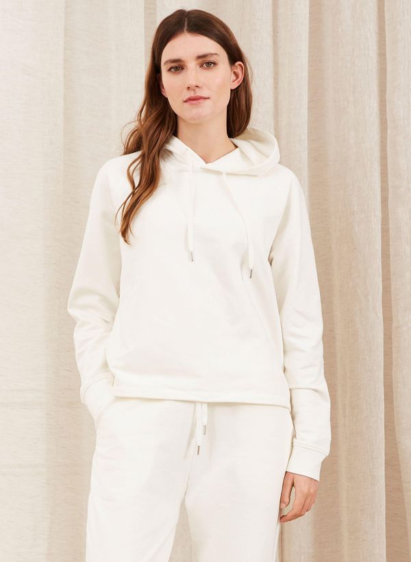 image of Albany Organic Hoodie in Soft White