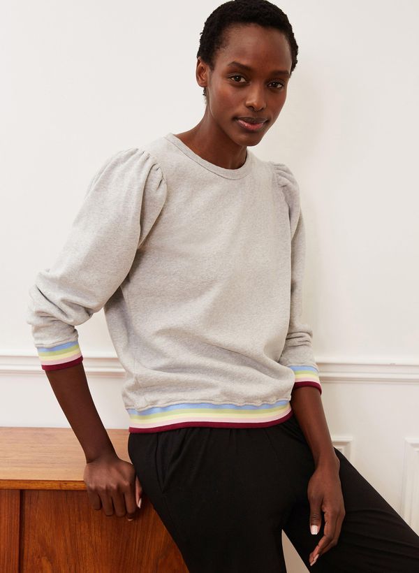 image of Indi Organic Sweatshirt in Ash Marl