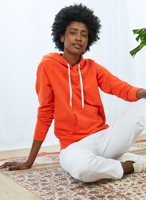 Marte Organic Hoodie in Orange Spice