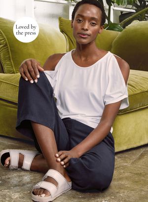 Ros Top with Ecovero in Pure White