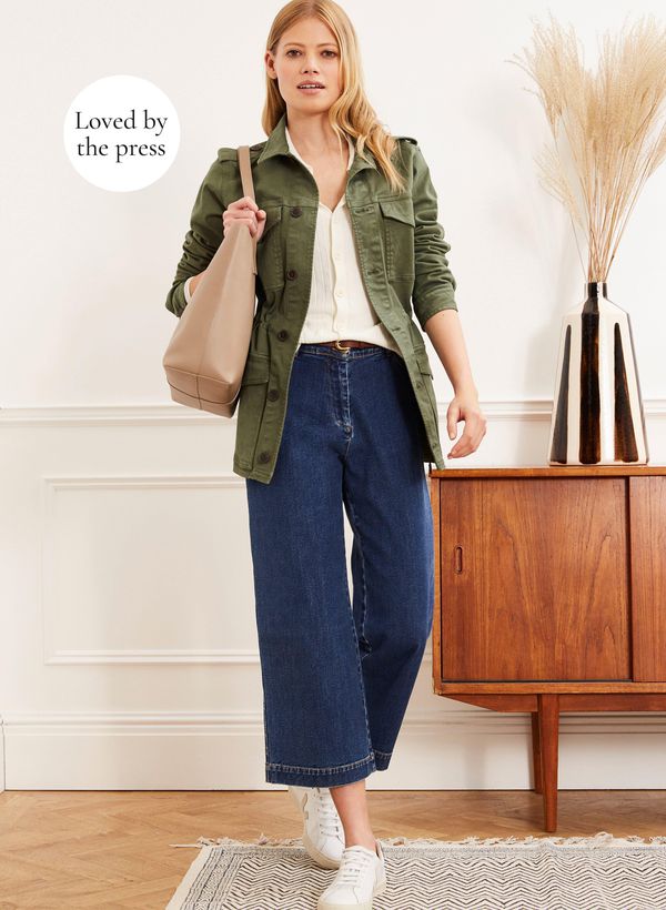 image of Gail Organic Jean in Washed Indigo