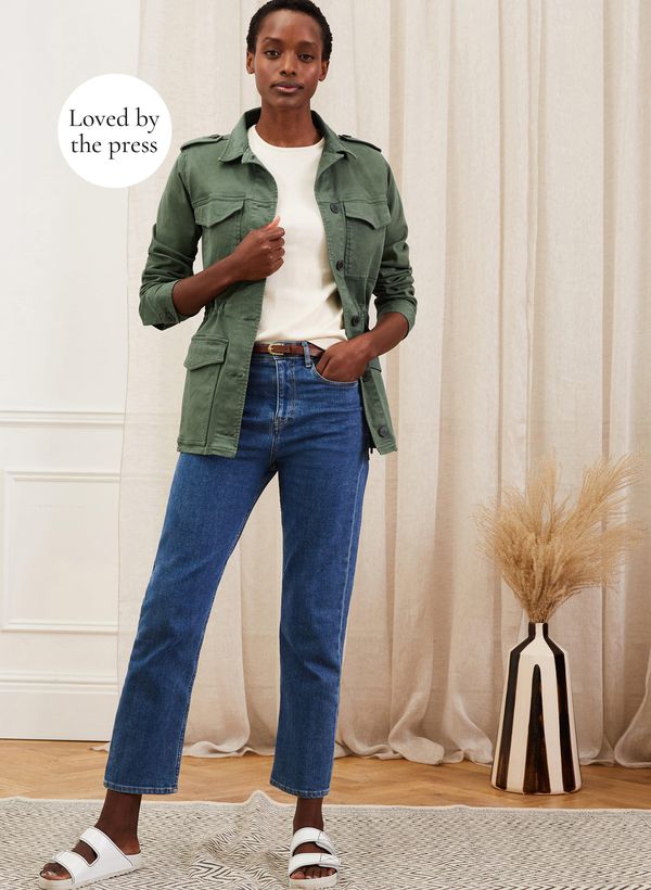 image of The Organic Girlfriend Jean in Washed Indigo