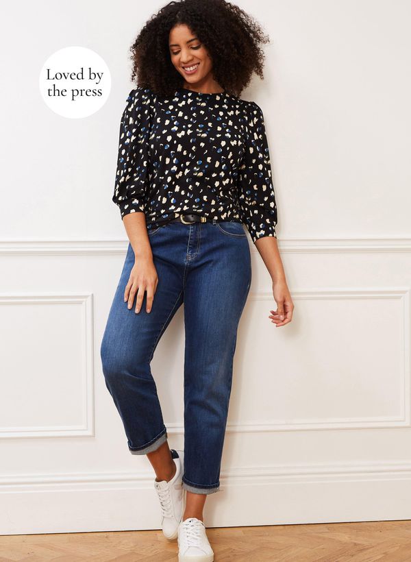 image of The Organic Boyfriend Jean in Indigo