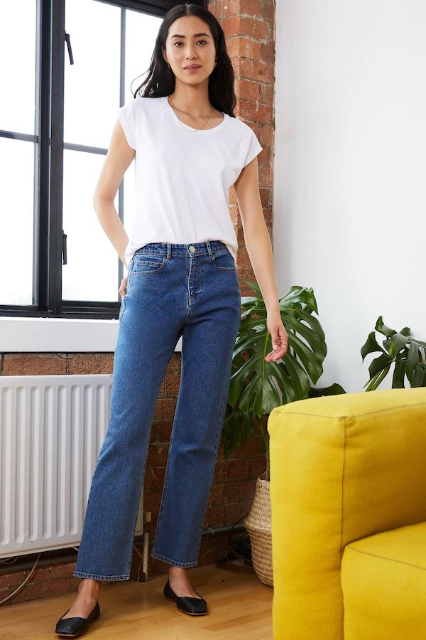 image of The Organic Straight Leg Jean in Indigo