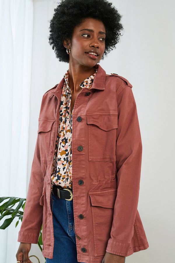image of Drake Organic Utility Jacket in Rosewood