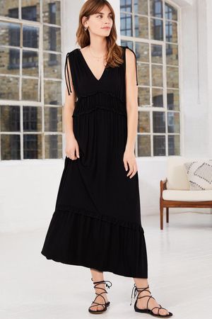 Lindsay Dress with Ecovero in Caviar Black