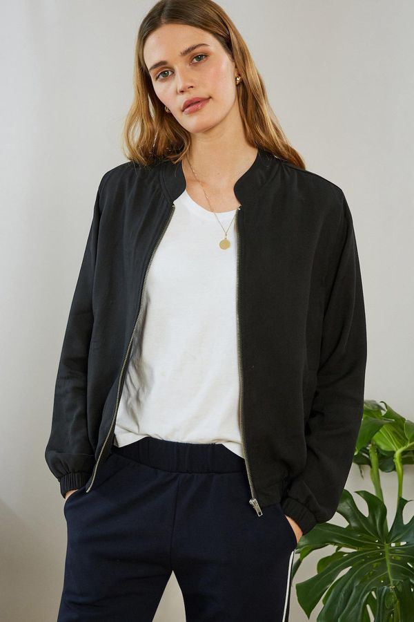 image of Emory Lyocell Jacket in Caviar Black