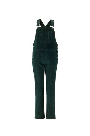 Perry BCI Cotton Dungarees in Pine Green
