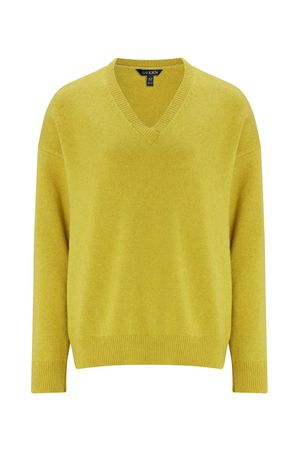 Grace Recycled Wool Jumper in Lime
