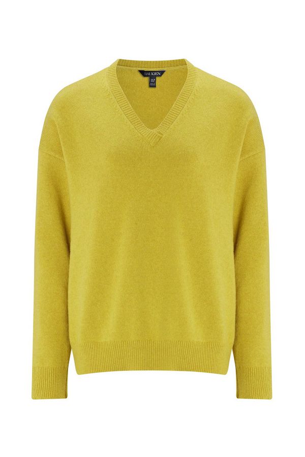image of Grace Recycled Wool Jumper in Lime