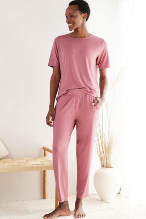 Peace Lyocell Trousers in Dusty Pink