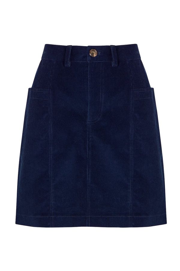 image of Perry BCI Cotton Skirt in Deep Indigo