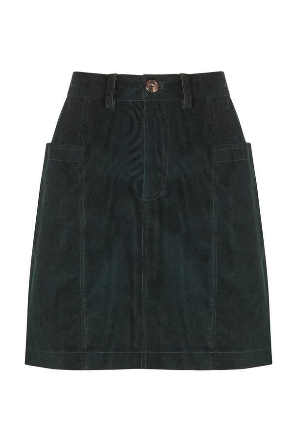 image of Perry BCI Cotton Skirt in Pine Green