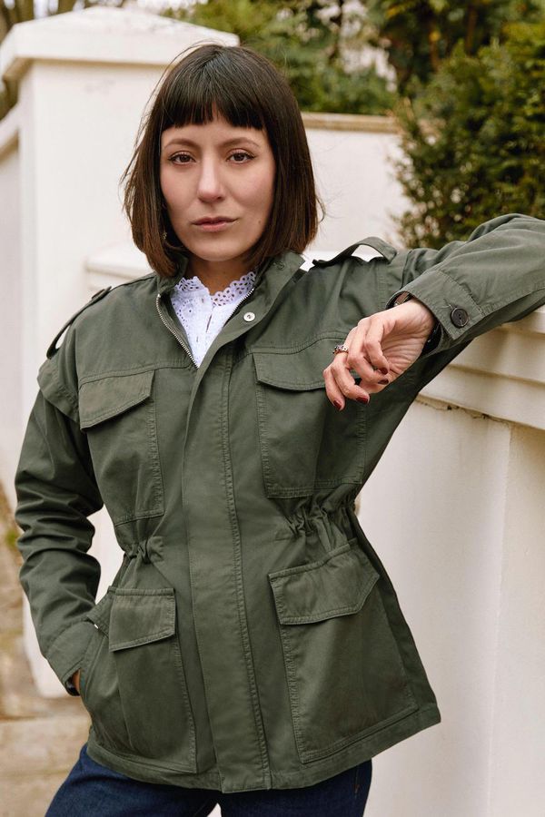 image of Broughton Organic Jacket in Light Khaki