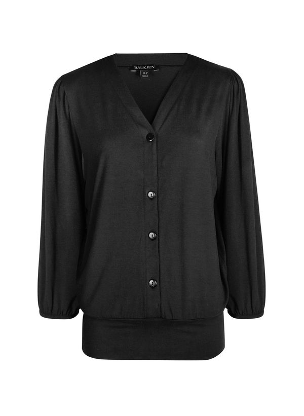 image of Lorraine Top with Lenzing  Ecovero in Caviar Black