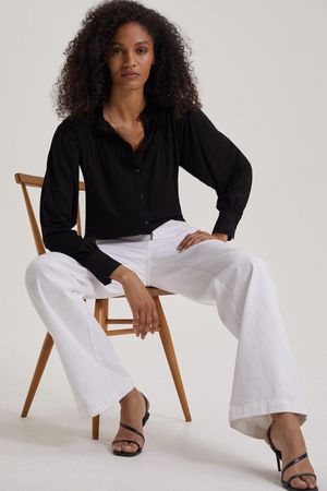 Imken Top with Ecovero in Caviar Black