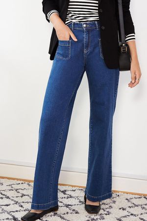 Lou Organic Jean in Washed Indigo