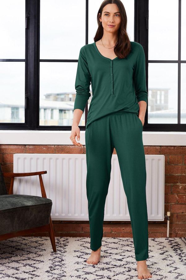 image of Peace Lyocell Pant in Pine Green