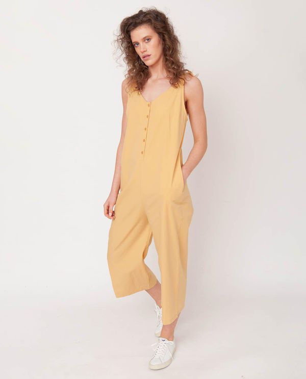 image of Penelope Organic Cotton Jumpsuit in Honey