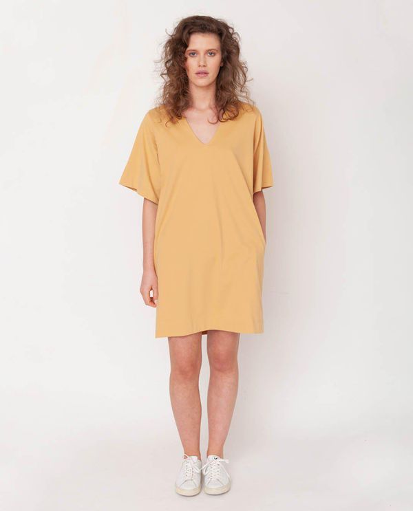 image of Sasha Organic Cotton Dress in Honey