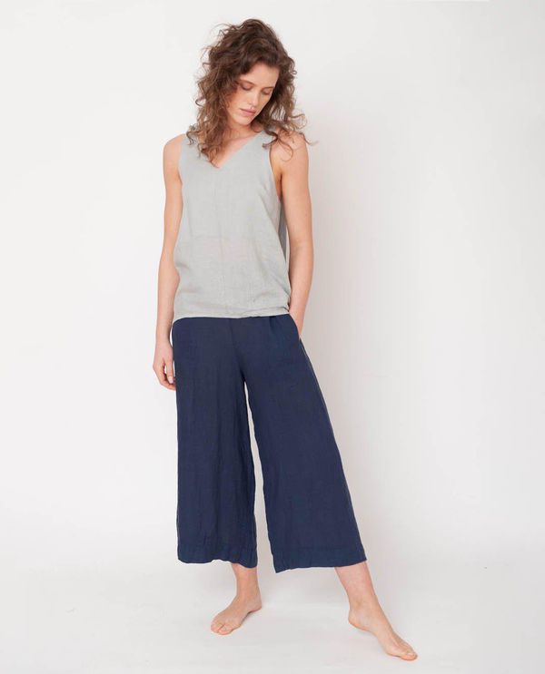 image of Nicole-May Linen Trouser in Midnight