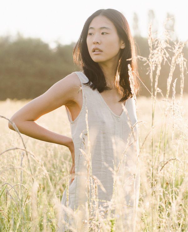 image of Gianna Linen Jumpsuit In Bone