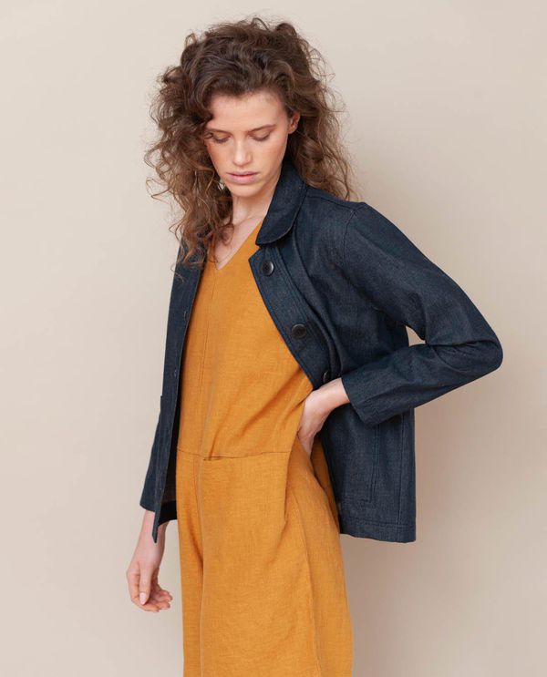 image of Sharon-Dee Organic Cotton Jacket in Denim
