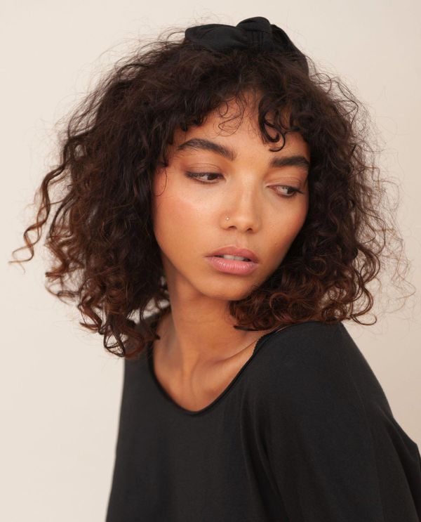 image of Nadie Open Ended Headband in Black