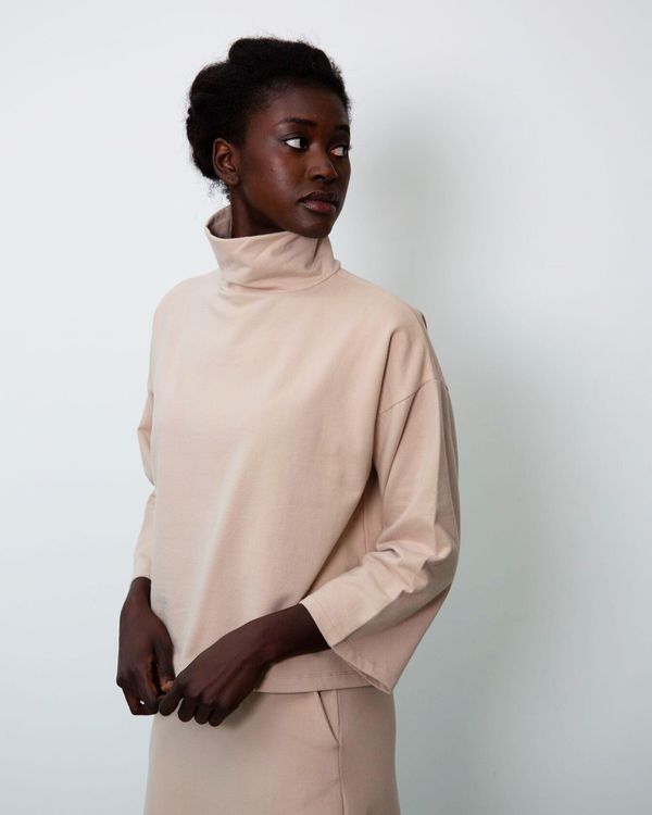 image of Ula Organic Cotton Top in Sand