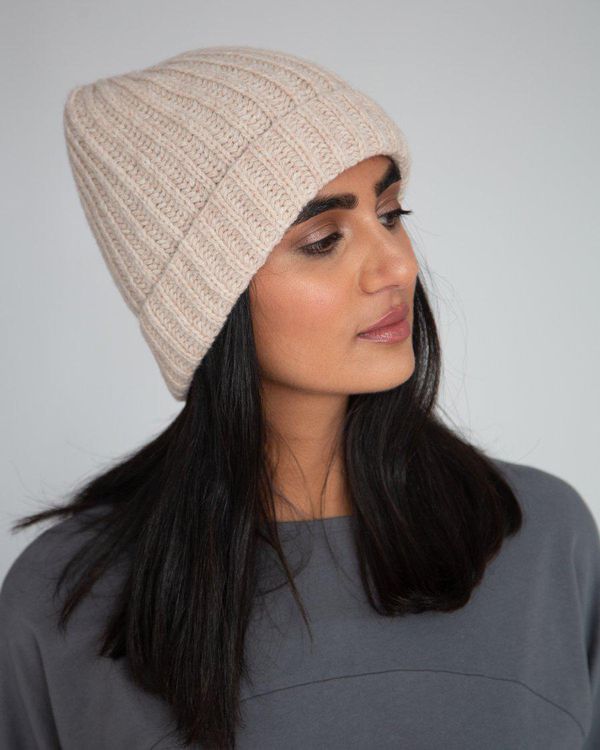 image of Giselle Virgin Wool Hat in Beige