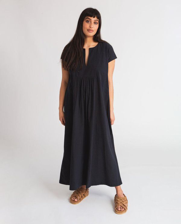 image of Maud Organic Cotton Dress In Black