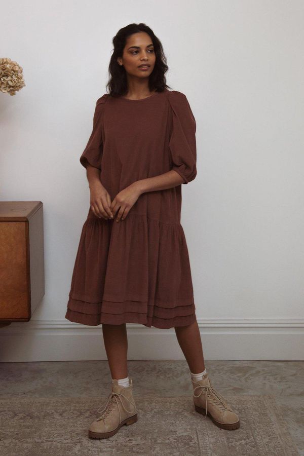 image of Glynis Cord Dress in Rouge