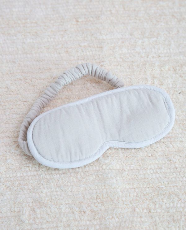 image of Neves Organic Cotton Eyemask in Bone
