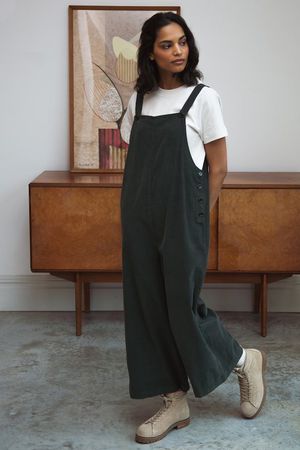 Unity-Ann Cord Jumpsuit in Army