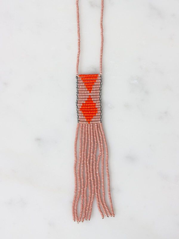 image of Melako Necklace in Pink and Orange