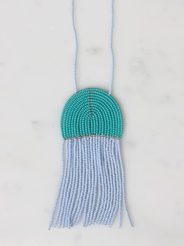 image of Naapu Necklace in Light Blue and Turquoise