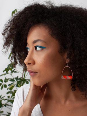 Sera Earrings in Pink and Orange