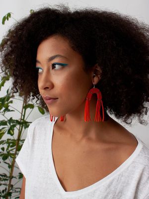 Kalama Earrings in Orange