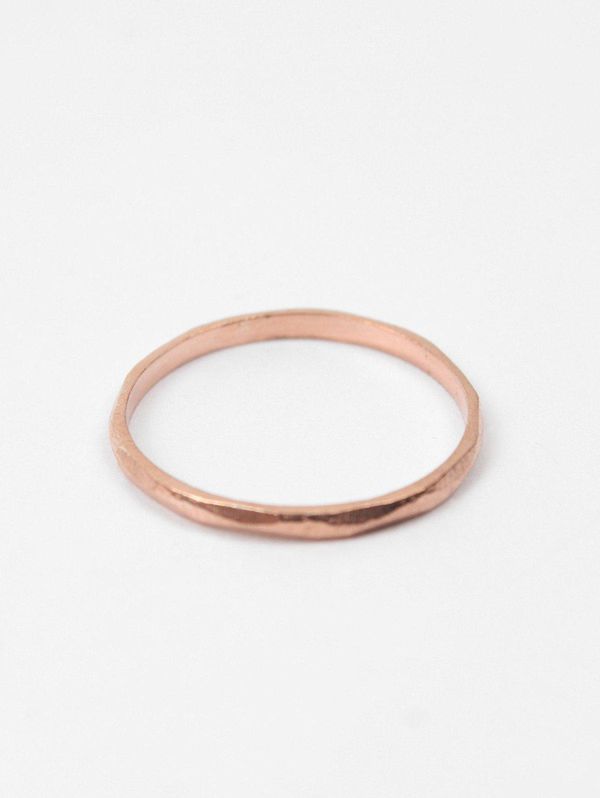 image of Band Stacking Rings in Rose Gold