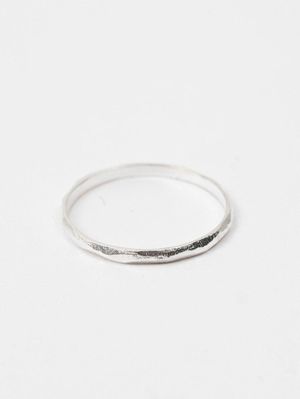 Band Stacking Rings in Silver