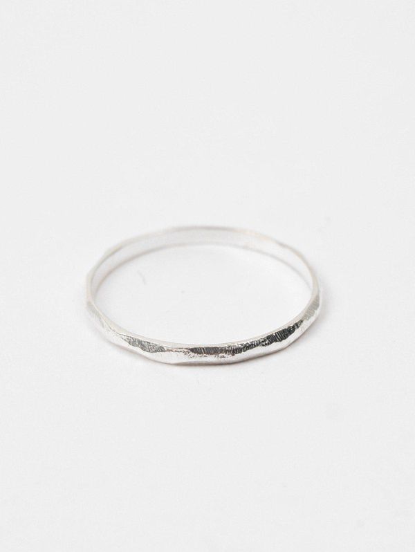 image of Band Stacking Rings in Silver