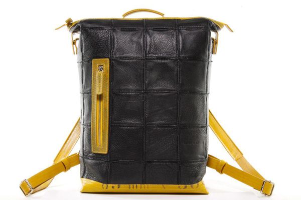 image of Fire & Hide Backpack in Black and Yellow