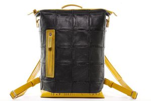 Fire & Hide Backpack in Black and Yellow
