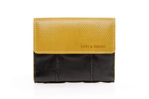 Fire and Hide Folding Purse in Black and Yellow