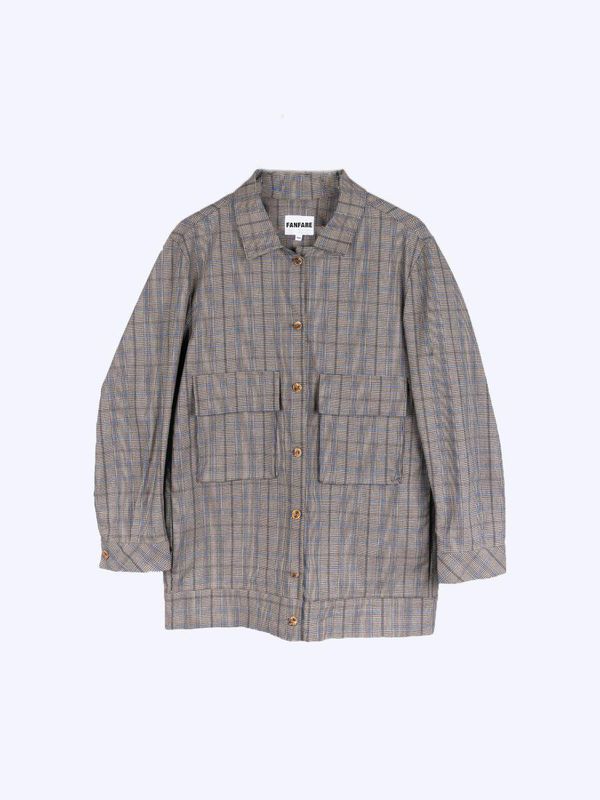 image of Check Utility Suit Jacket Check