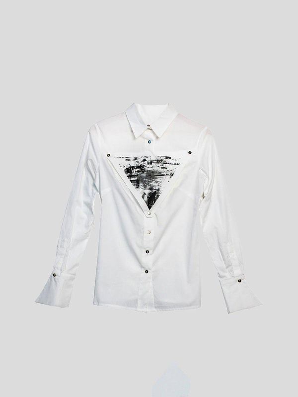 image of Organic Cotton Slim Fit Shirt, White